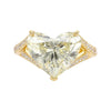 7,29 ct Herzschliff K/I1 Diamant Vintage 18K Verlobungsring