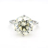 CGL Certified 6.3 Carat I/VS2 Round Diamond 14K White Gold Solitaire Engagement