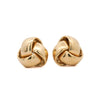 Roberto Coin Knot 18K Yellow Gold Stud Earrings Clip On Lever Backs