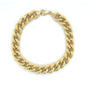 14K Gold Curb Link Chain Mens Bracelet | 8.75MM - 7.5 Inches