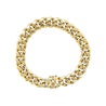 14K Gold Flat Cuban Link Chain Bracelet With Box Closure | 11.15MM - 9 Inch