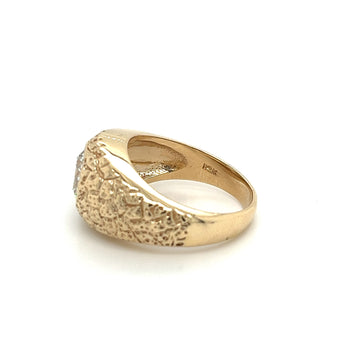 Bague pour homme style pépite en or 14K avec diamant de laboratoire 2 carats – Assay Jewelers