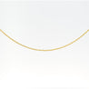 14K Solid Yellow Gold Thin 1-1.5MM Rope Chain Cable Choker Necklace 15-18"