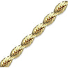 14k Solid Yellow Gold Rope Chain 18 inch/20 inch 3mm thick gold necklace