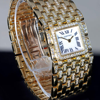 Cartier Panthère Ruban WG3009TA Factory Diamond 18K Gold Full Set Watch – Assay Jewelers