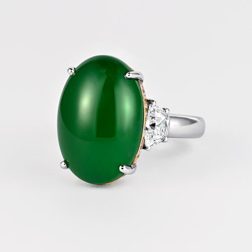 16.25 Carat Imperial Jade Ring | Fei Cui Jadeite Jade Type A