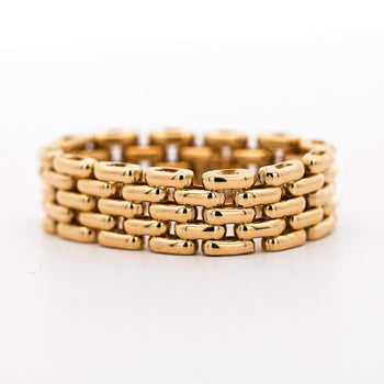 18K Gold Oval Link Chain Band Ring Size 7 – Assay Jewelers