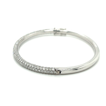 txt
Bracelet jonc en or blanc 18K avec diamants naturels ronds taille micro pavé 3,7 carats – Assay Jewelers