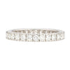 1.14 CTTW Natural Round Diamond Wedding Band Ring in 18K White Gold Size 7