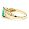 1.60 Carat Emerald & Diamond 14K Gold Classic Set Ring