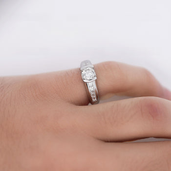 EGL Certified 1.65Carat Round Princess Diamond Platinum Ring – Assay Jewelers