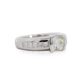 EGL Certified 1.65Carat Round Princess Diamond Platinum Ring – Assay Jewelers