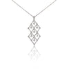 2 Carat tw Diamond Dangling Platinum Pendant Necklace