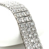 23.5 Carat Natural Round Cut Diamond 3 Row Box Set Tennis Bracelet