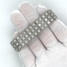 23.5 Carat Natural Round Cut Diamond 3 Row Box Set Tennis Bracelet