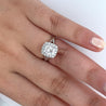 2.14 Carat Lab Grown Radiant Cut Diamond Split Shank Engagement Ring