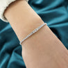 2.85 Carat Lab Grown Diamond 14K White Gold Graduating Tennis Bracelet