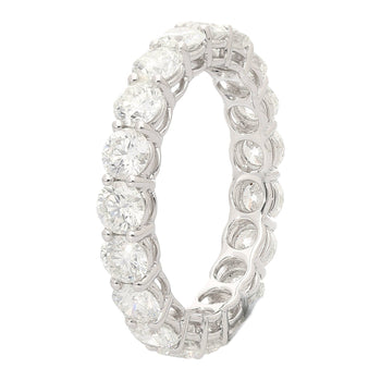 3 Carat Natural Diamond Wedding Band Ring in 18K White Gold – Assay Jewelers