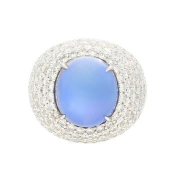 36.40 Carat Ceylon Star Cabochon Sapphire and Diamond GRS Certified 18K Ring – Assay Jewelers