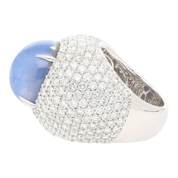 36.40 Carat Ceylon Star Cabochon Sapphire and Diamond GRS Certified 18K Ring – Assay Jewelers