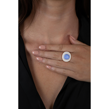 36.40 Carat Ceylon Star Cabochon Sapphire and Diamond GRS Certified 18K Ring – Assay Jewelers