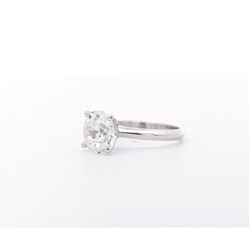 3.03 Carat Old-European Cut IGI Certified CVD Lab Diamond Solitaire Ring and Diamond Jacket Engagement Ring – Assay Jewelers