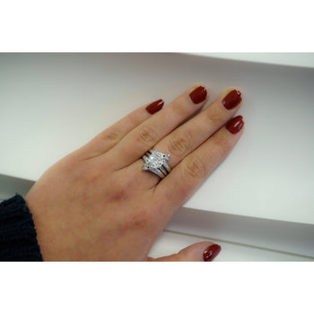 3.03 Carat Old-European Cut IGI Certified CVD Lab Diamond Solitaire Ring and Diamond Jacket Engagement Ring – Assay Jewelers
