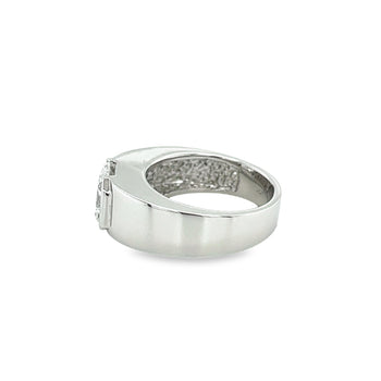 3.03 Carat Radiant Cut Diamond East West Ring 14K White – Assay Jewelers