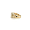 3.20 carat Oval Cut Lab Grown CVD Diamond Solitaire Mens Ring in 14K Gold