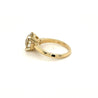 3.59 Carat Round Cut Lab Grown Diamond Solitaire Ring in 14K Yellow Gold