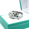 4 Carat Octagon Cut Lab Grown Diamond Bezel Set Mens Ring In Platinum