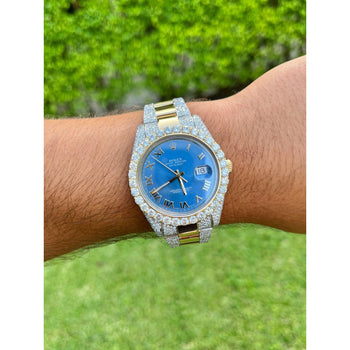 42mm Mens Rolex DateJust 2-Tone With Diamond Bezel/Bracelet – Assay Jewelers