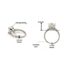 4.05 Carat Cushion Cut F Color VS1 Clarity Lab Grown Diamond Solitaire Ring