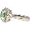 4.26 Carat Radiant Cut Fancy Yellowish Green SI1 Clarity Diamond Ring