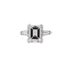 4.78 قيراط Asscher Tapered Baguette Diamond Platinum 3Stone Ring