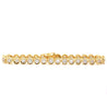 5 Carat TW Diamond Bezel Set Tennis Bracelet in 18k Yellow Gold 7"