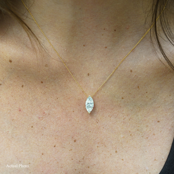 1-3 Carat Marquise Diamond Sliding Solitaire Pendant Necklace – Assay Jewelers