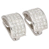 8.82 CTTW Princess Cut Natural Diamond Clip On Earrings in 18K White Gold