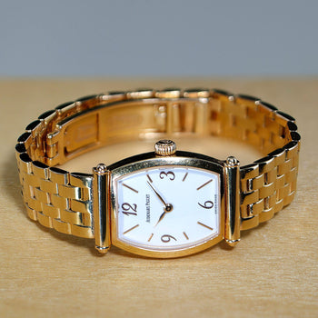 Audemars Piguet Carnegie Tonneau 20mm 18K Gold Watch Original Box – Assay Jewelers