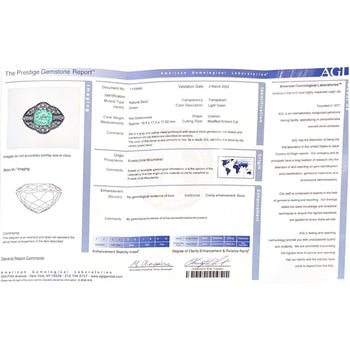 AGL Certified No Heat Ural Mountain Russian Beryl Pin in 14k – Assay Jewelers