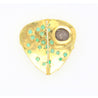 Antique Italian Coin Signed Gage in 18K Gold Brooch