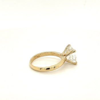 As Grown 4.01 Carat Asscher Cut Lab Grown Diamond Solitaire 14k Gold Ring – Assay Jewelers