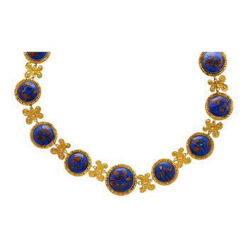 Collier rivière en lapis bleu en or 14k et 18K – Assay Jewelers