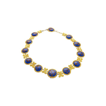 Collier rivière en lapis bleu en or 14k et 18K – Assay Jewelers