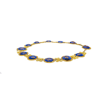 Collier rivière en lapis bleu en or 14k et 18K – Assay Jewelers