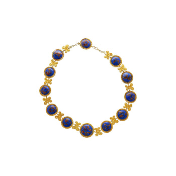Collier rivière en lapis-lazuli bleu en or 14k et 18K – Assay Jewelers