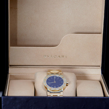 Bvlgari BB30 GD Black Dial 30mm 18K Gold Quartz Watch Box/Papers – Assay Jewelers