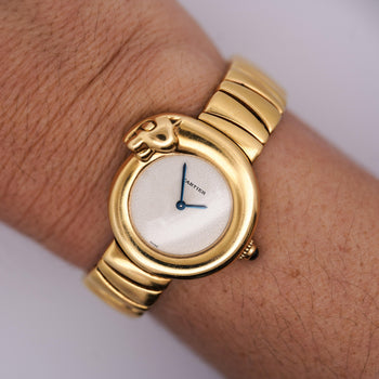 Cartier 1925 Panther Bezel 18K Yellow Gold 28mm Ref 2325 Watch – Assay Jewelers