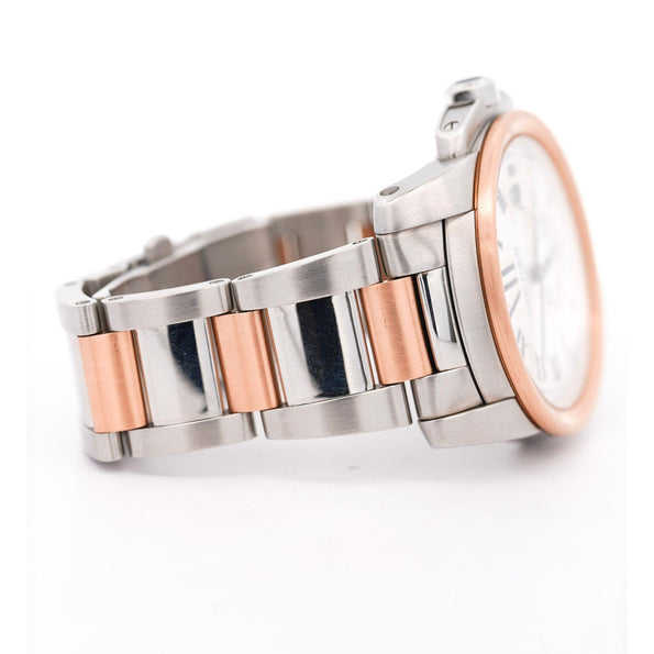 Cartier Calibre 3389 42mm Rose Gold Steel Automatic Watch Box and Papers