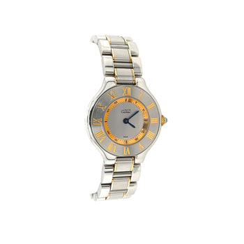 Montre Cartier Must De 21 réf. 1340 bicolore 28 mm – Assay Jewelers